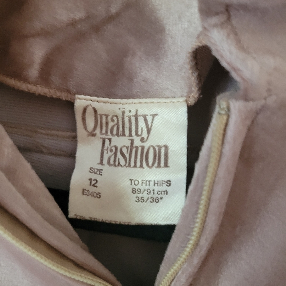 Vintage 80s Velvet Beige Tan Long Sleeve Jumpsuit Loungewear Onesie - Picture 8 of 8